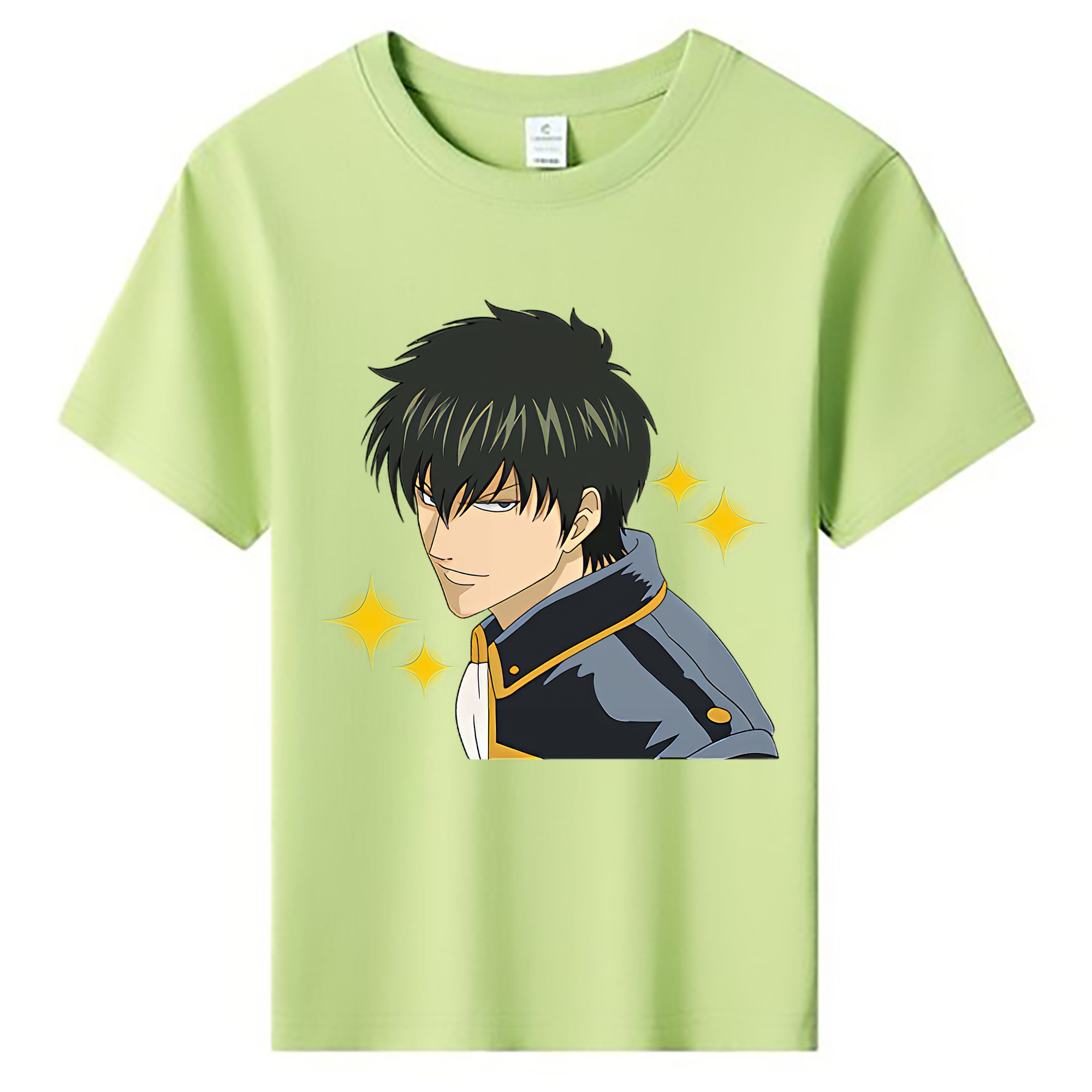 （画像用） ぎんたま 坂田銀時（さかたぎんとき） 神楽 志村新八（しむら しんぱち） GINTAMA Sakata Gintoki Kagura Shimura Shinpachi 綿100％キッズTシャツ（フロントプリント）